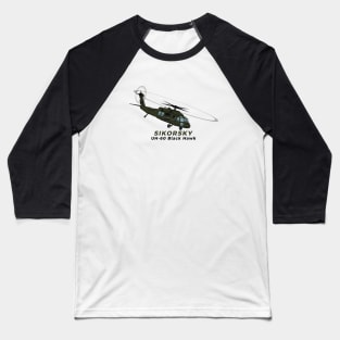 Sikorsky UH-60 Black Hawk Airplane Baseball T-Shirt